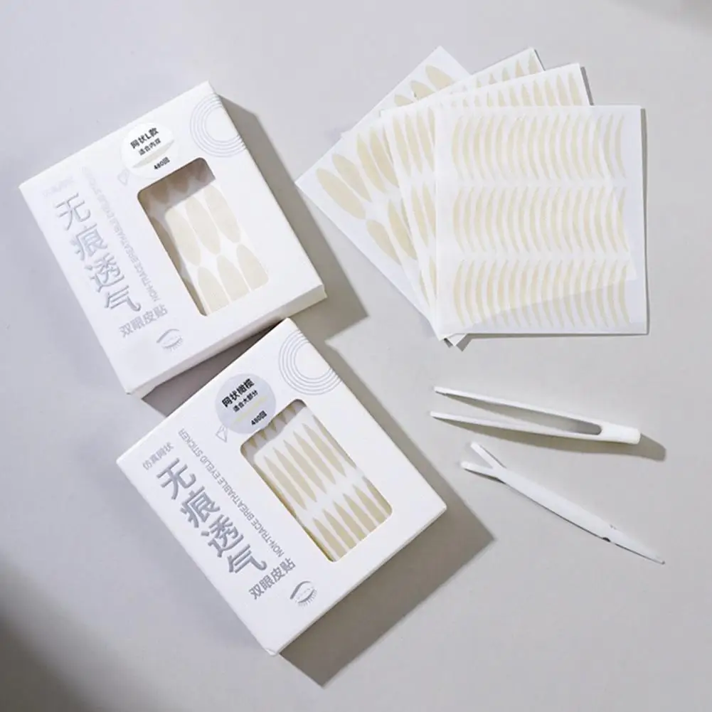 Double Eyelid Stickers Lightweight Trace-less Ultra Thin Self-Adhesive Eyelid Lift Strips Eyelid Pastes Making Double Eyelid