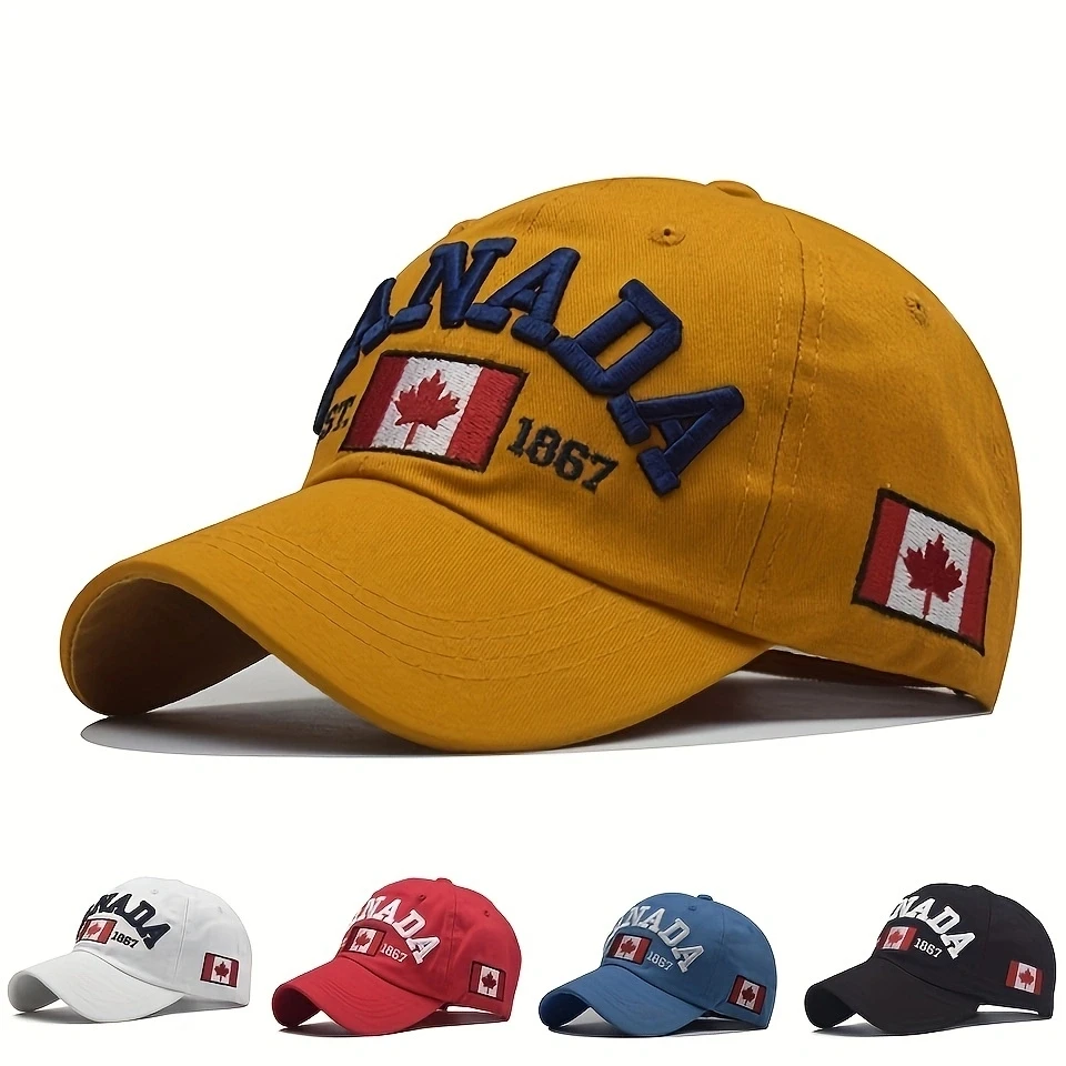 Personalized fashion embroidered Canada baseball cap