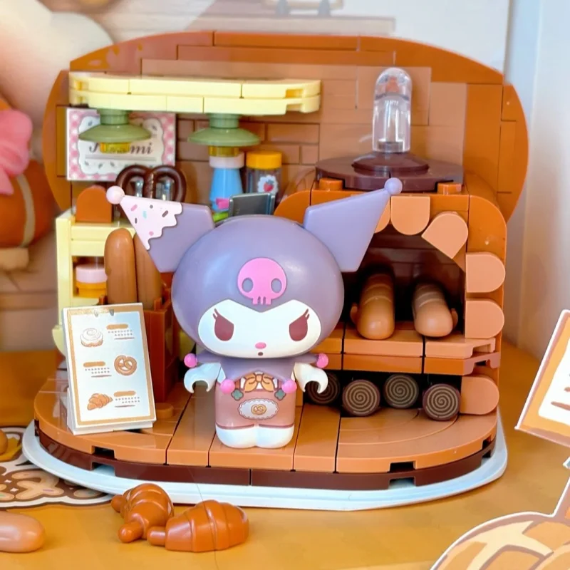 サンリオアニメクロミビルディングブロックビッグベビーブレッドパーティーシリーズビッグベビーかわいいスプライシングモデル装飾品誕生日ギフトおもちゃ