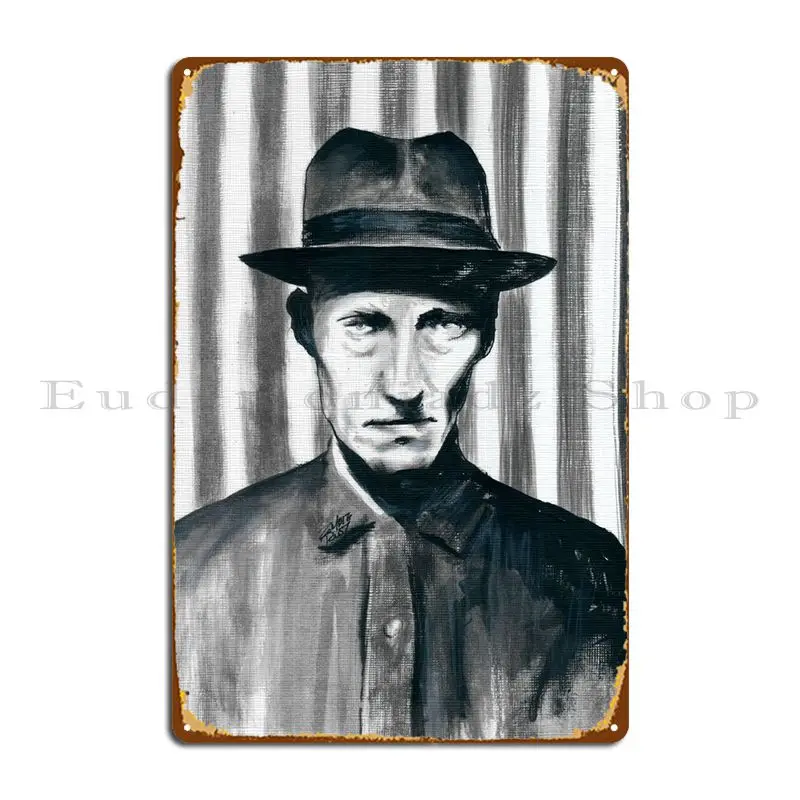 Burroughs Metal Plaque Poster Wall Cave Cinema Cave Designer Wall Decor Tin Sign Poster