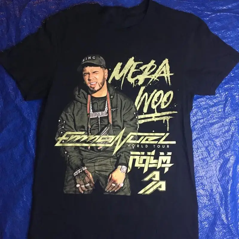 

Anuel AA Black T Shirt Cotton All Size For Men