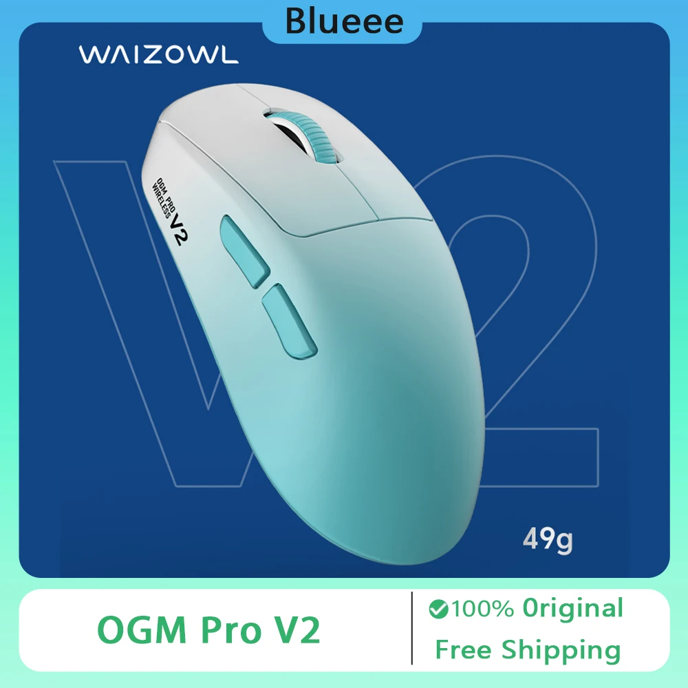 

Беспроводная мышь WAIZOWL OGM Pro V2, 3 режима, E-sports Paw3950, 8K, легкие эргономичные Игровые мыши, офисные аксессуары для ПК, подарок