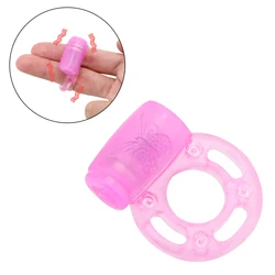 IKOKY Butterfly Cock Collar Vibrator Adult Sex Toys for Men Vibration Penis Delay Premature Ejaculation Lock Fine Vibrating Ring