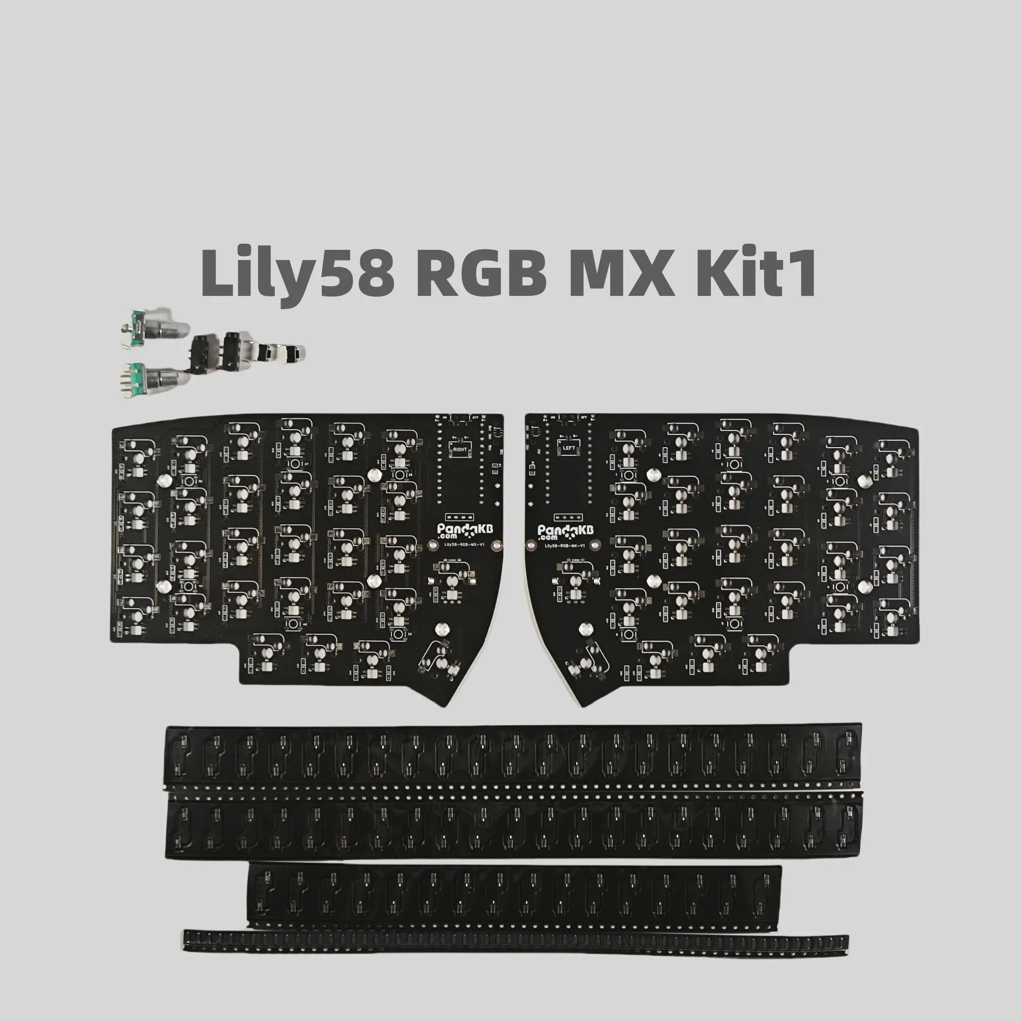 Lily58 Split Keyboard Case Custom FR4 Keyboard Plate Acrylic Sandwich Case Acrylic Box Lily 58 RGB MX Switch PCB Un-soldered