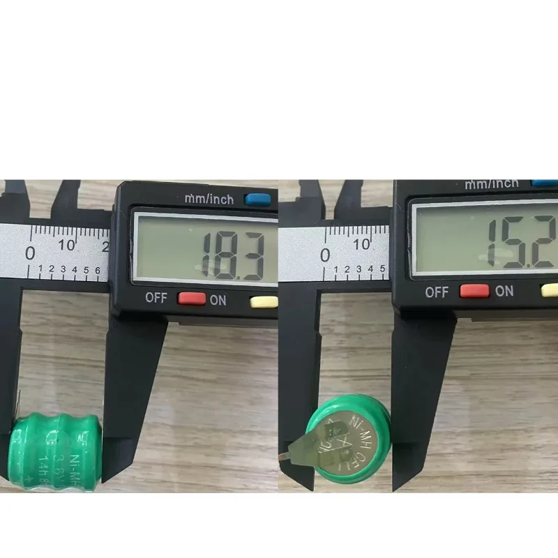 10-50 SZTUK 3,6V 80mAh Baterie Pastylkowe NI-MH Ni MH z Pinezkami do Zegara Pamięci Lampy Ogrodowej Akumulator — zdjęcie produktu 6