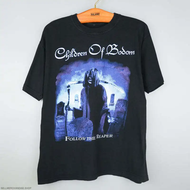 New Children of Bodom 2000 Follow The Reaper Black Unisex Tshirt Reprint