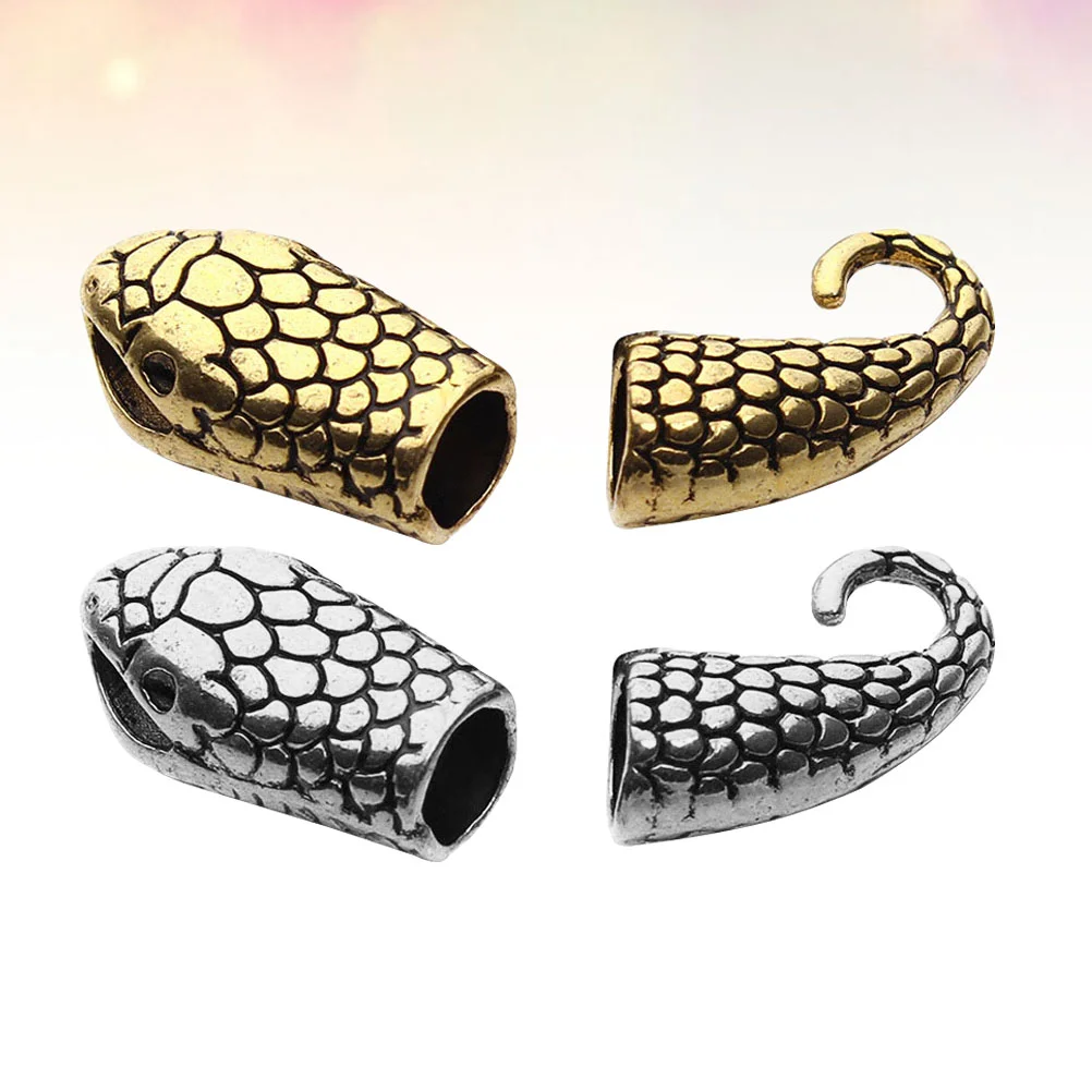 

10 Set Jewerly Clasps for Necklace Snakehead Alloy Bracelat Buckle Discount Vintage Bracelet