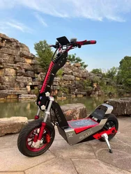 Hot Sale 72V E Scooter 120/70-10 Fat Tire 4000Watts Adult Fast 85KM/H Hub Brushless Motor Power Electric Scooters With Display