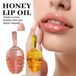 Honey Pot Lip Oil Fresh Fruit Lip Balm Long Lasting Moisturizing Clear Lip Oil Liquid Lipstick Lip Gloss Makeup Cosmetics