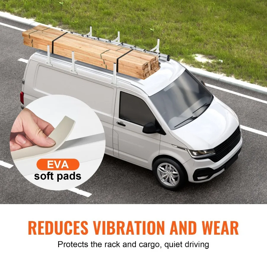 Trailer Ladder Rack Van Roof Ladder Rack 800 lbs 56.763 inch Adjustable