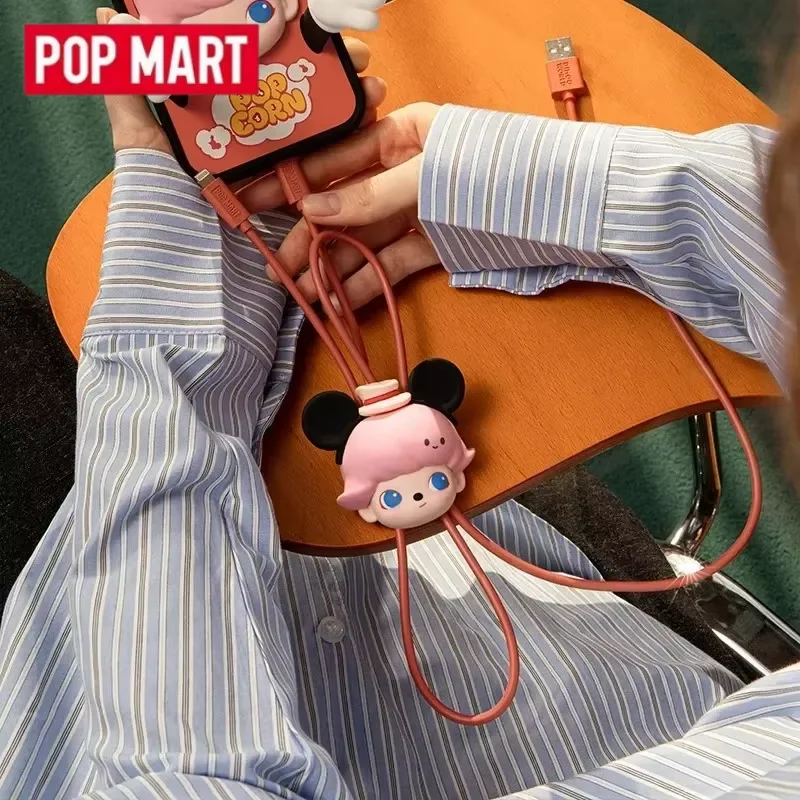 

POP MART DIMOO WORLD X DISNEY Series-2 in 1 Cable Blind Box Mystery Box Guess Bag Toys Doll Cute Anime Figure Desktop Collection