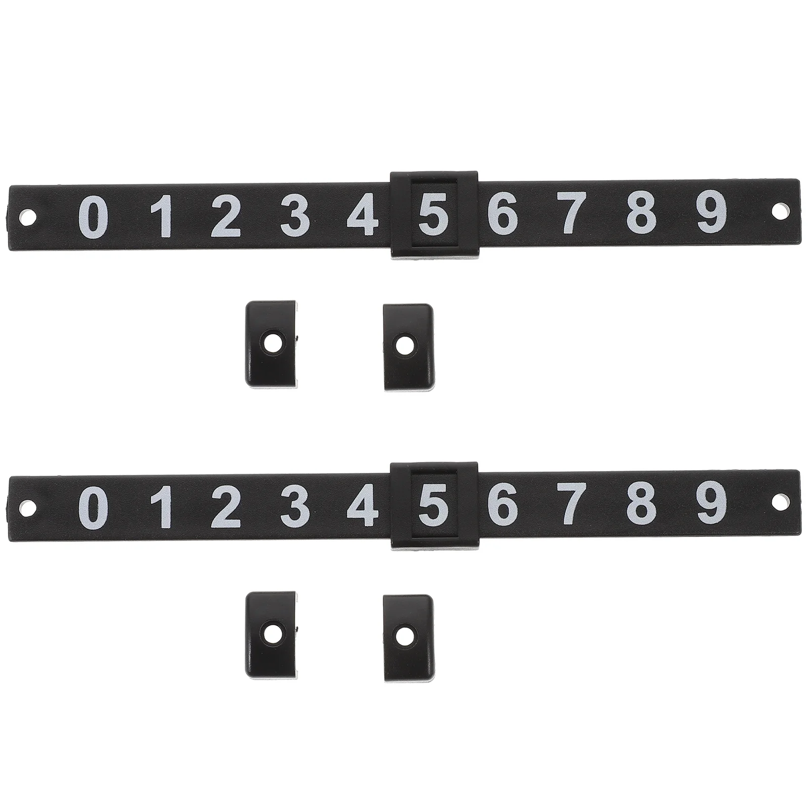 2Pcs Foosball Scorekeepers Table Football Score Counters Bright Background White Numbers Compact Design Multi-Use Score Markers