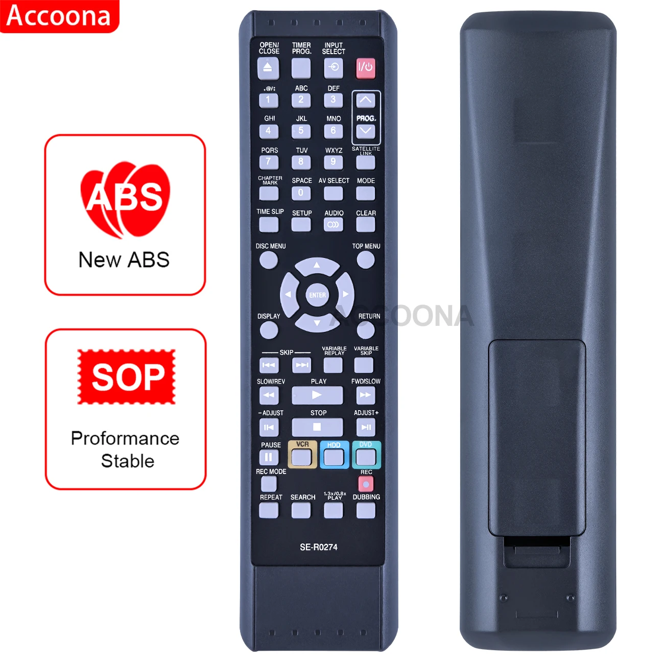 Remote Control SE-R0274 for Toshiba NB340UD D-VR17KB RD-XV47 DVD VIDEO CASSETTE RECORDER