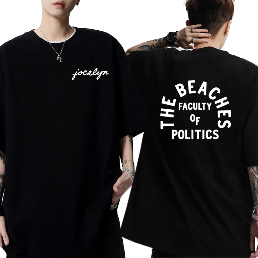 

Summer Jocelyn THE BEACHES Graphic Printed Oversized t-shirt Double Sided Print harajuku short sleeve Tee shirt Unisex clothing