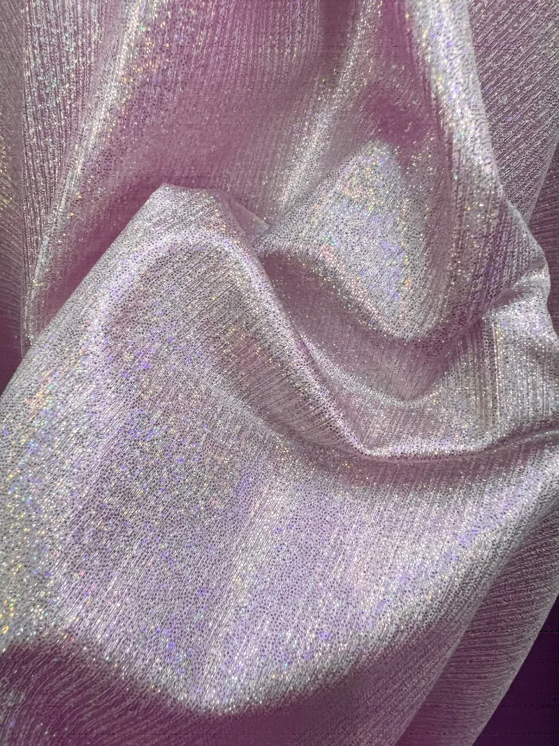 Gold Foil Crackle Crepe Satin Fabric Soft Ice Flower Wrinkle Satin Cloth for Sewing Stage Costume Qipao Dress and DIY Crafting