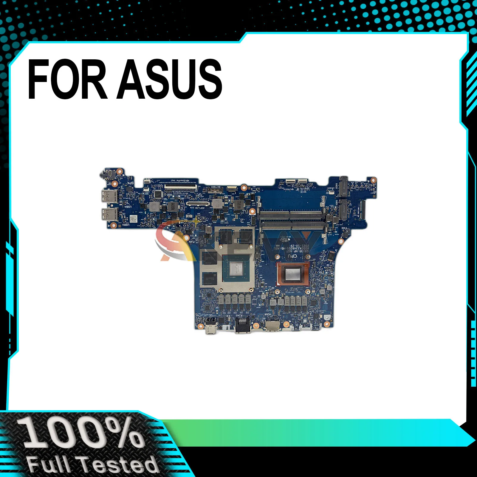 For ASUS ROG Strix G513R G513RC G713RC 6050A3348201 Laptop Motherboard R5-6600H R7-6800H R9-6900H RTX3050/V4G 100% Tested OK