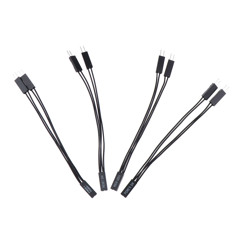 Interruttore della scheda madre Power SW/RESET SW/HDD LED /Power LED da 1 a 2 doppio adattatore supporto per cavo Dual Boot
