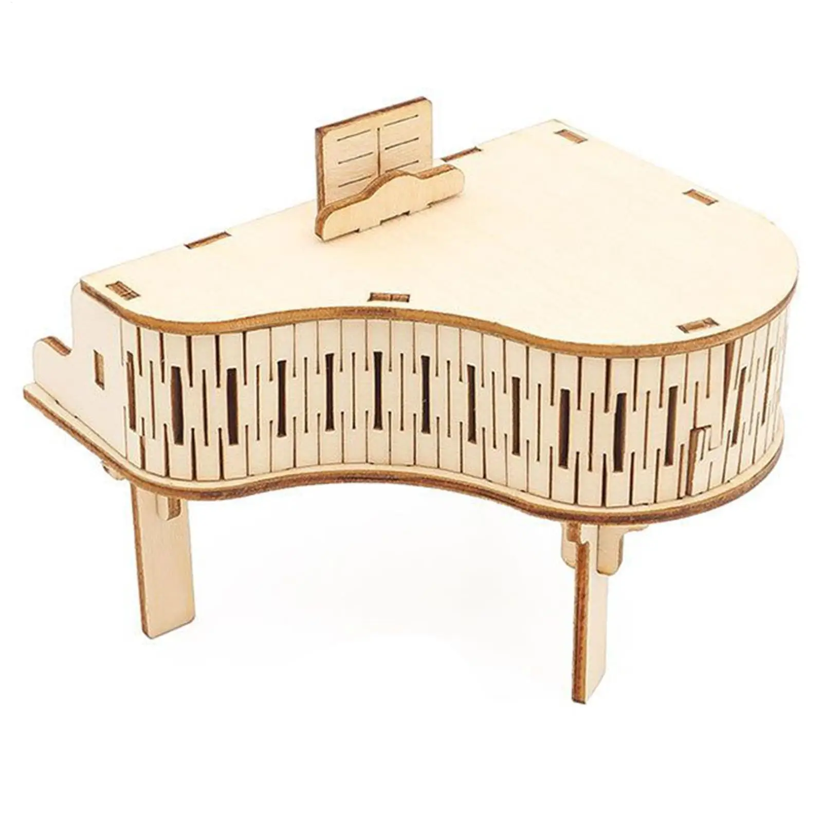 DIY Holz Klavier Spieluhr Mechanische Instrument Modell Kit STEM Pädagogisches Spielzeug Geschenk für Kinder Kinder Teenager Geburtstag Weihnachten