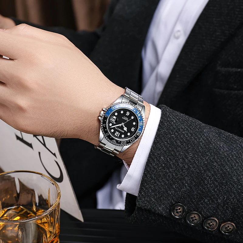2022 New Arrival Fashion Quartz Watches Men Luxury Brand Stainless Steel Wristwatch 시계 relogio masculino de luxo Montre Homme