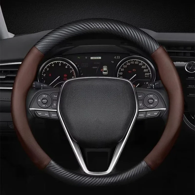 Steering Wheel Cover and Handlebar Cover for Toyota Hilux 2016 2023 Automobiles Body Kits Car Interior Accessories