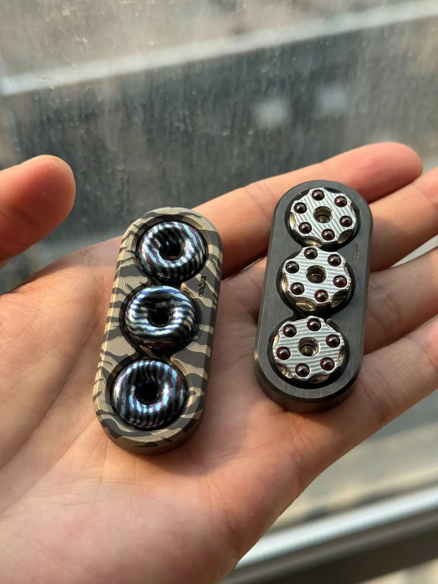 Pre-owned EDC Lei Ge Triple Metal Fidget Toy