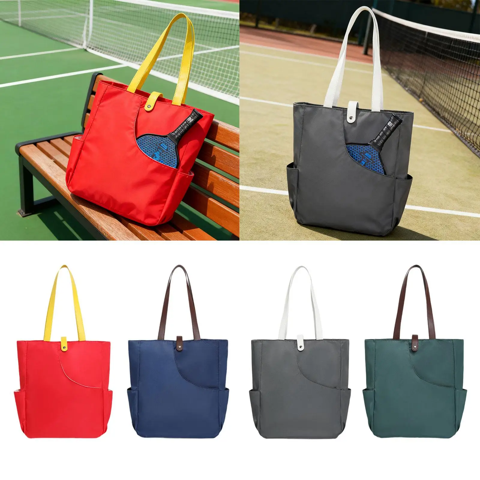 

Pickleball Racket Bag Handbag Carry Convenient Outdoor Sports Racquet Pouch for Equipment Players Gym Beginners Adults