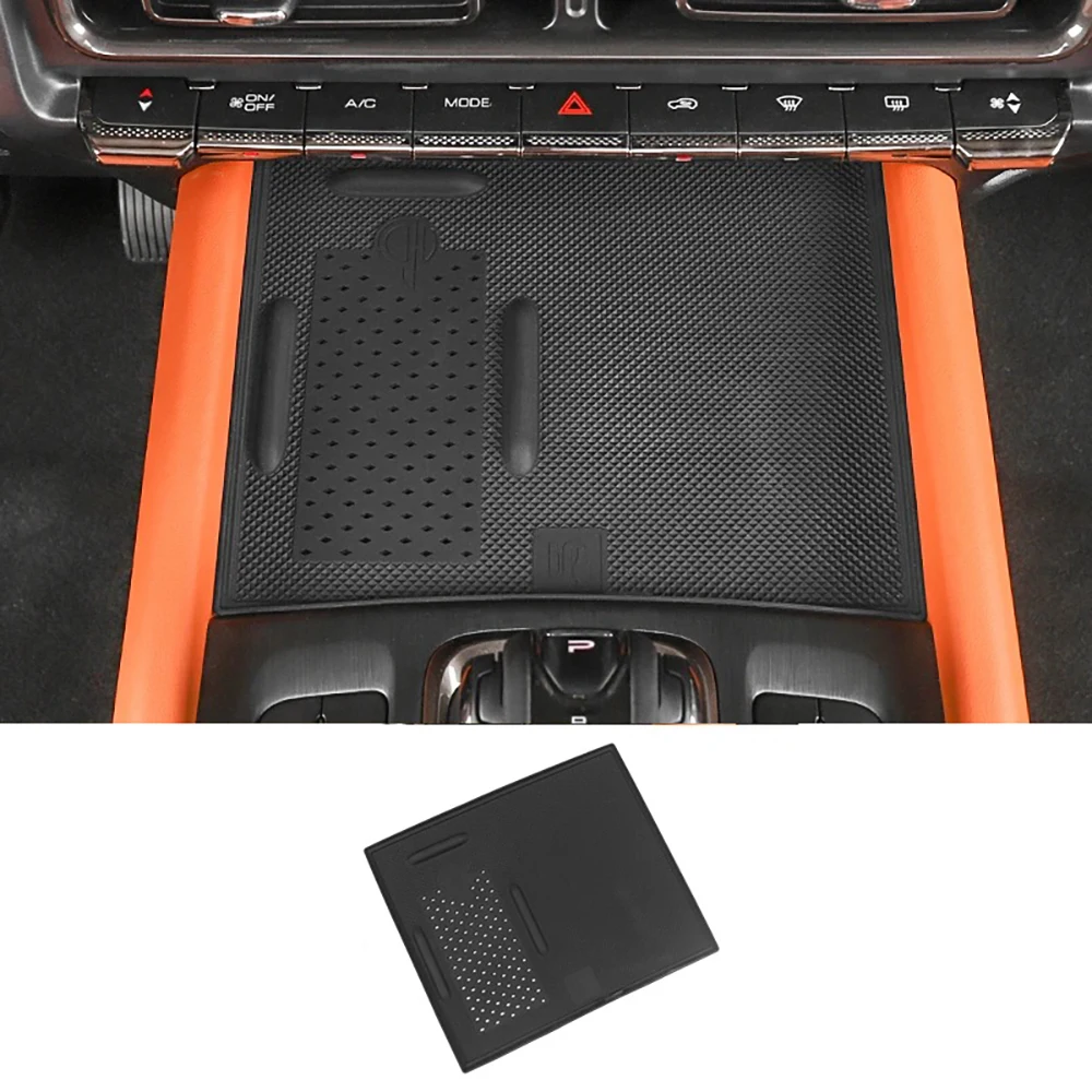 

Для GMW Haval H9 2024 2025 2026 Беспроводная силиконовая накладка, пылезащитная накладка для чашки с центральным управлением, внутренняя противоскользящая накладка ﻿