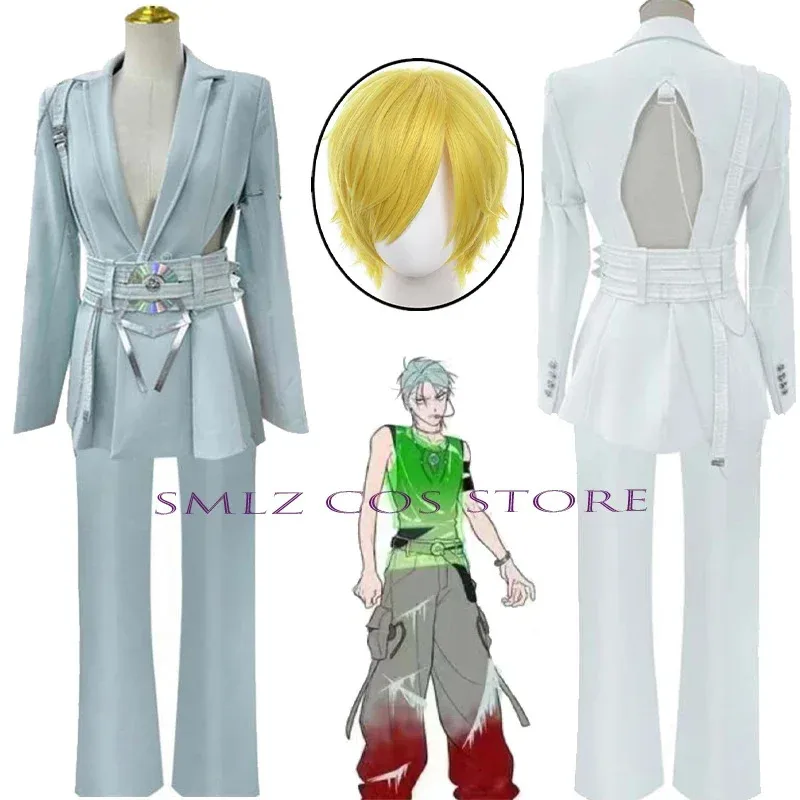 

R7 Till Luka Cosplay Anime Alien Stage Costume Round R7 Luka Wig Clothes Suit Halloween Party Outfit for Man Woman