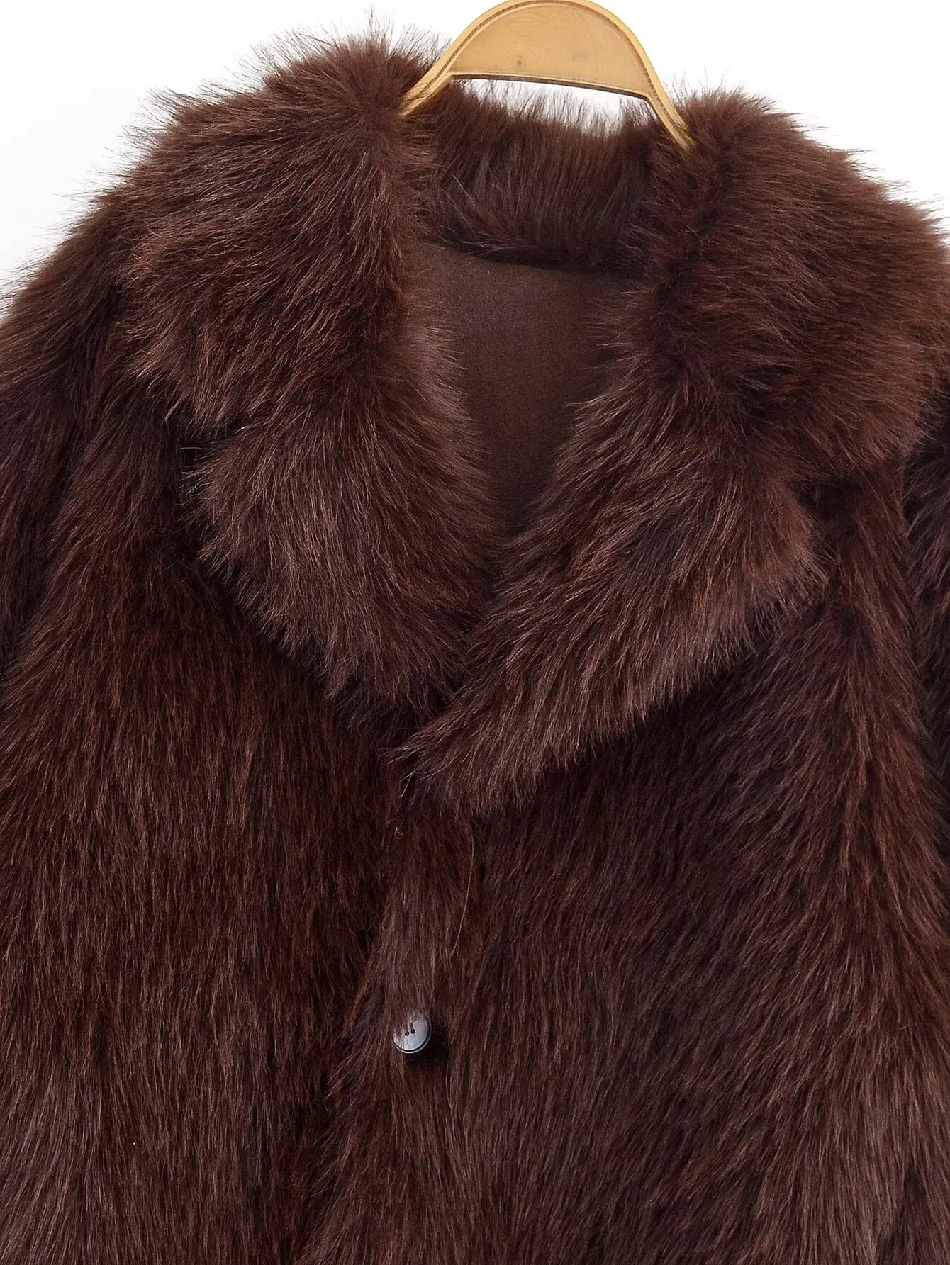 Women Autumn Winter Reversible Faux Fur Short Jacket Female Turn-Down Collar Long Sleeve Warm Coat Lady High Street Outerwear