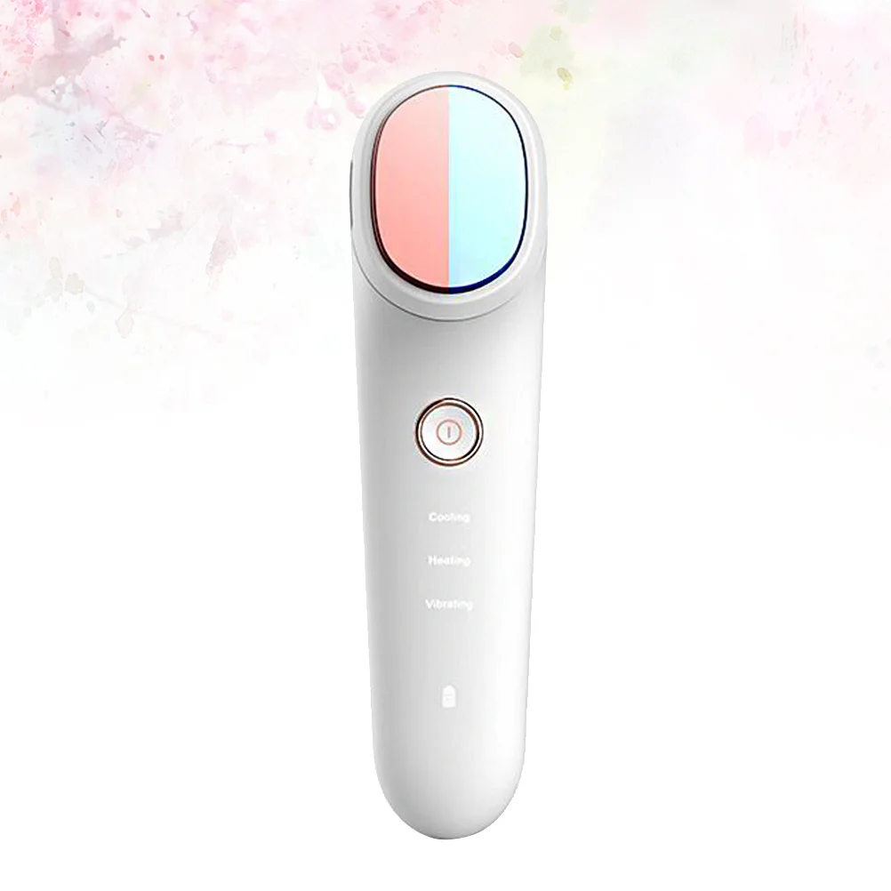Cold Hot Compress Face Massage Device White Beauty Instrument Multi Function Skin Care Pore Shrinking USB Rechargeable