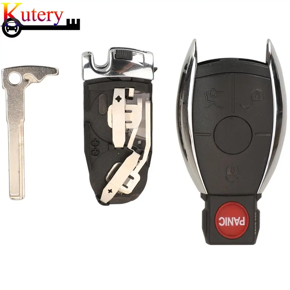 jingyuqin NEC Remote Smart Car Key Shell For Mercedes Benz C E R S CL GL SL CLK SLK 3/3+1 Buttons Key Shell Replacement