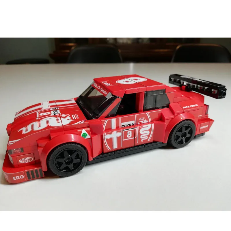 

MOC-173471 Классический культовый спортивный автомобиль, гоночные блоки, модель 379, деталиMOC, креативные строительные блоки для мальчиков и детей на день рождения, игрушка в подарок