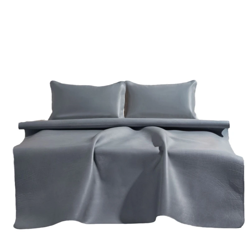 Cowhide mat, first layer buffalo leather three-piece set, cowhide mat folding leather water soft mat