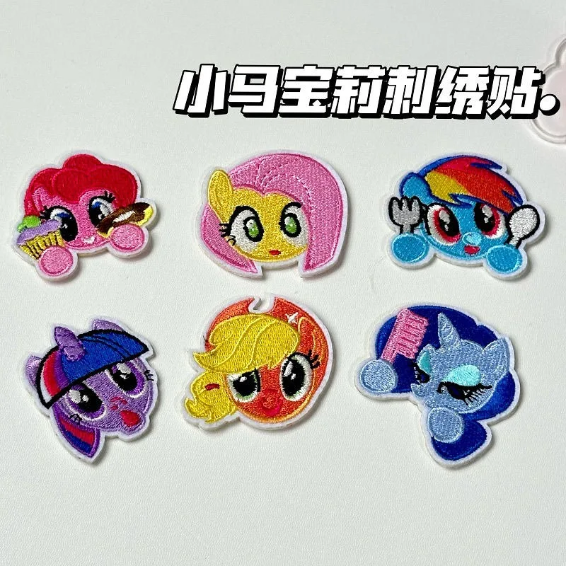 My Little Pony Twilight Sparkle Pinkie Pie Schattig karakter borduurstickers mode kleding gat patch kledingaccessoires