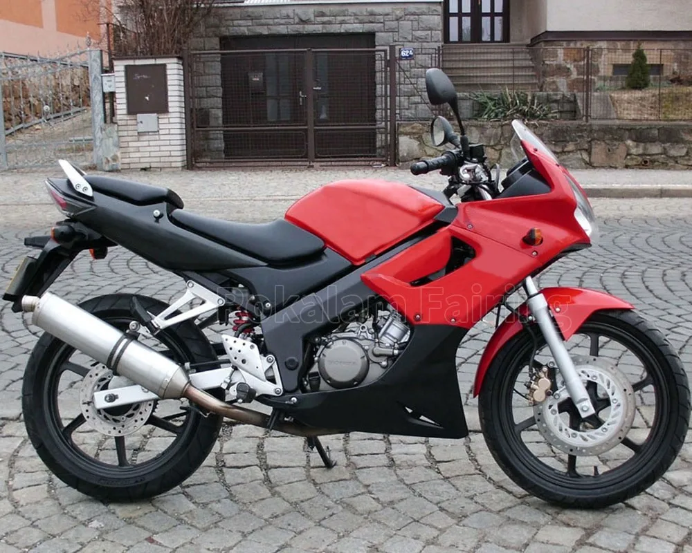 For Honda CBR125R CBR125RR CBR 125R 125RR CBR125 R 2002 2003 2004 2005 2006 02 03 04 05 06 Red Black Fairing