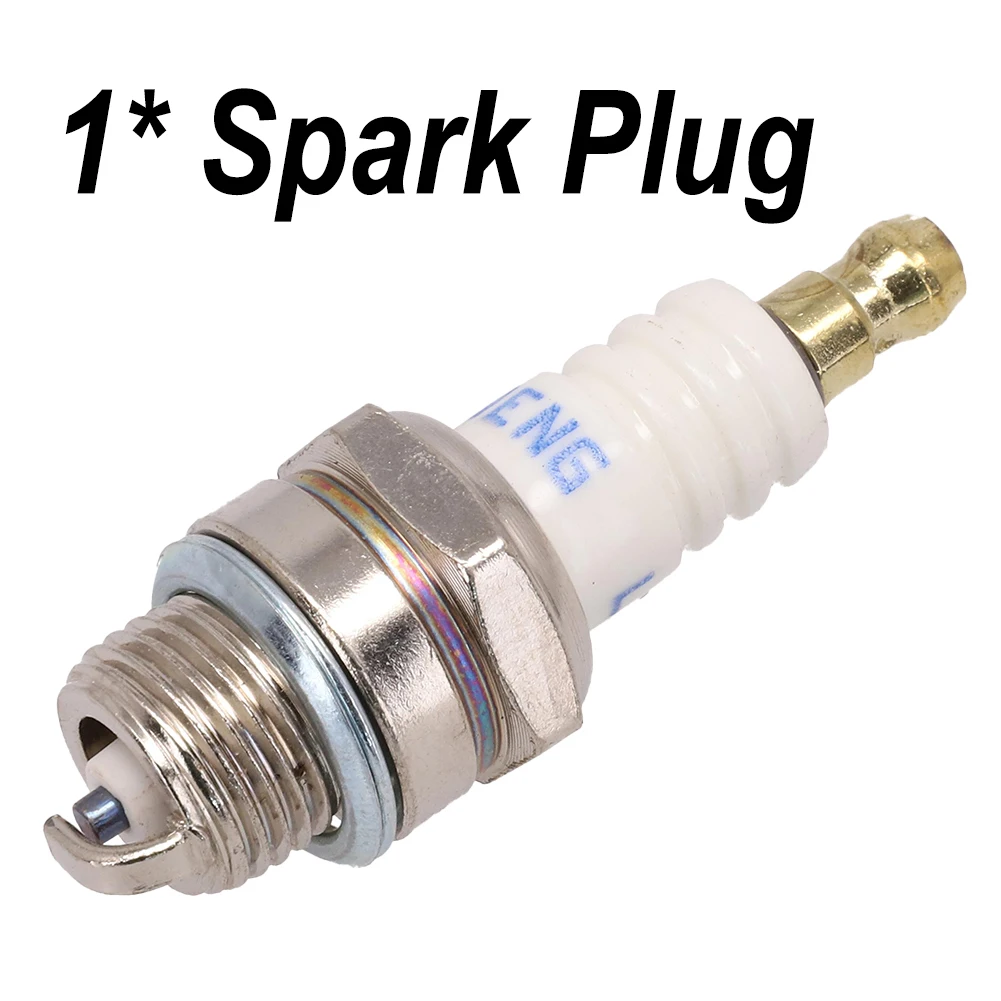 1pc Spark Plug Fits M14x1.25x9.5mm Spanner 21mm For Champion RJ19LM Chainsaw Brush-Cutters Engine Replacement Accessories