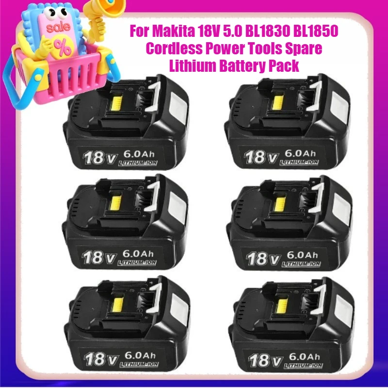 

For Makita 18V 5.0 BL1830 BL1850 Cordless Power Tools Spare Lithium Battery Pack