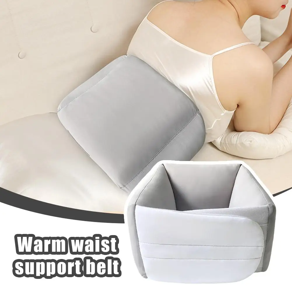 

Пояс для поддержки талии, теплая поясничная подушка, подушка для облегчения боли в спине, корректор осанки, ледяной хлопок, эргономичный поддерживающий пояс, уход за здоровьем