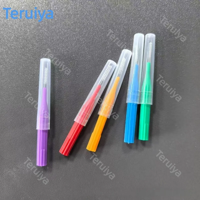 50Pcs Interdental Brushes, Orthodontic Toothbrush, Dental Interspace Cleaners for Oral Care