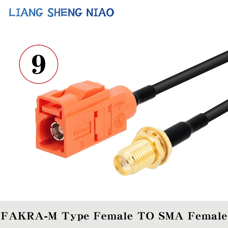 Imagem -02 - Fakra M-masculino e Feminino Rg174 Cabo Coaxial Rádio de Carro por Satélite Telefone Celular Gsm 50ohm Telemática Cabo de Extensão