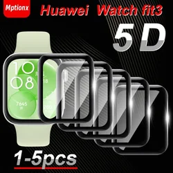 Screen Protector Film for Huawei Watch Fit 3 Full Cover Protective Anti-scratch Soft Film for Huawei Fit3 Smartwatch Protector