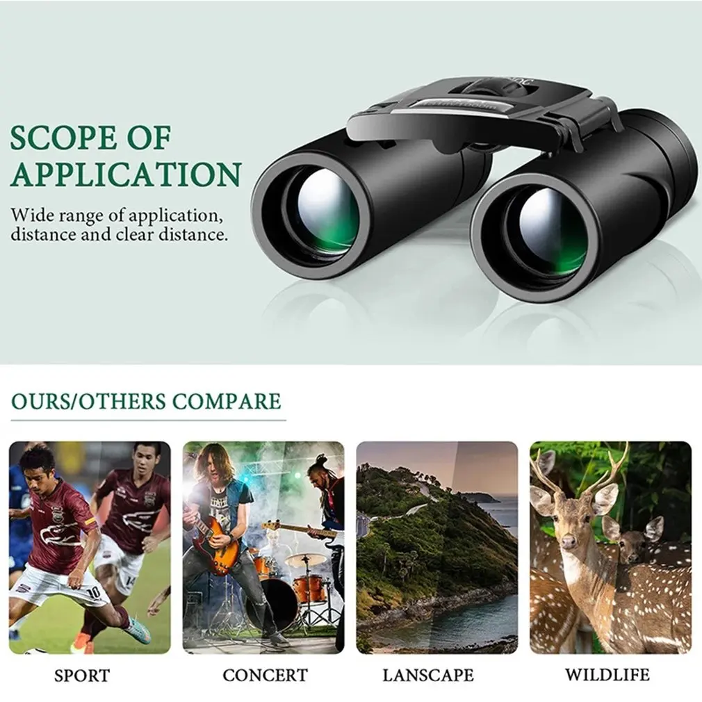 New 300X25 HD Zoom Telescope Portable 50000M Powerful Binoculars Long Range Prismatic Telescope Night Vision for Hunting Camping