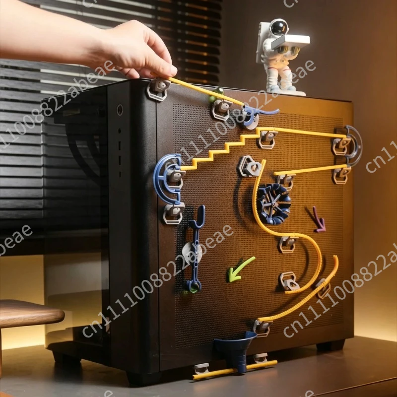 Build Refrigerator Sticker Roller Coaster Puzzle Pachinko Travel Ball Track Building Block Assembly Boy  Magnetic