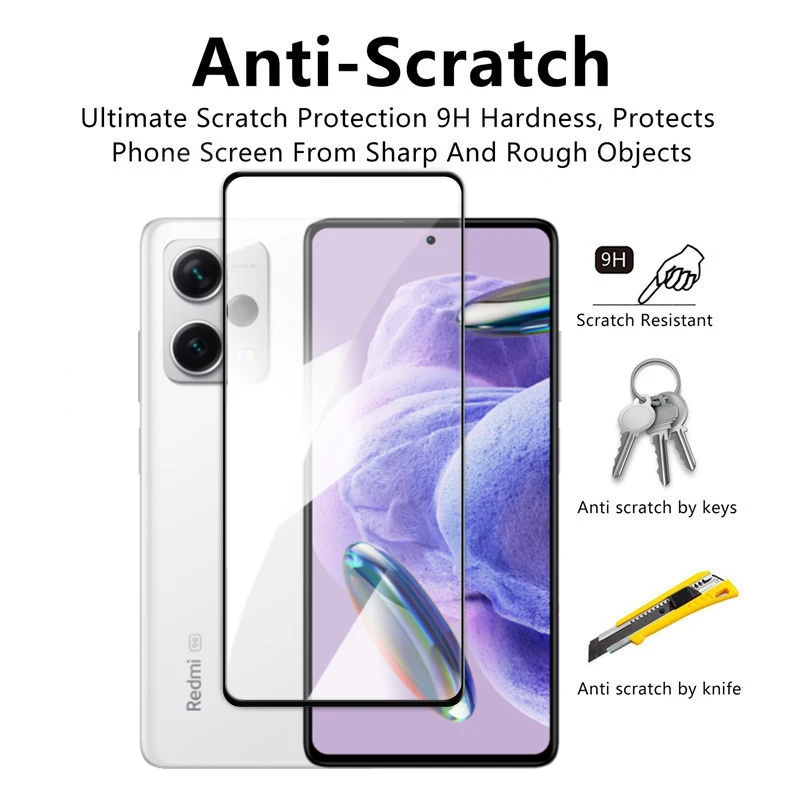 For Xiaomi Redmi Note 12 Pro Plus 5G Glass Redmi Note 12 Pro+ Tempered Glass 2.5D Full Glue Screen Protector Note 12 Pro Film