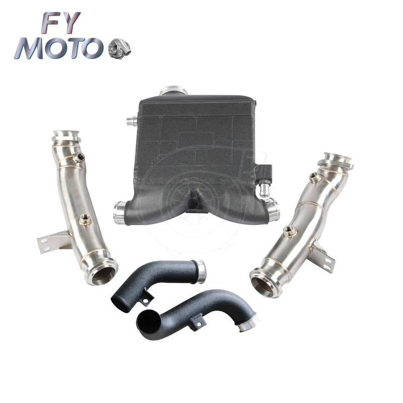 Intercooler Kit+Exhaust Downpipe For Mercedes Benz AMG C43 GLC43