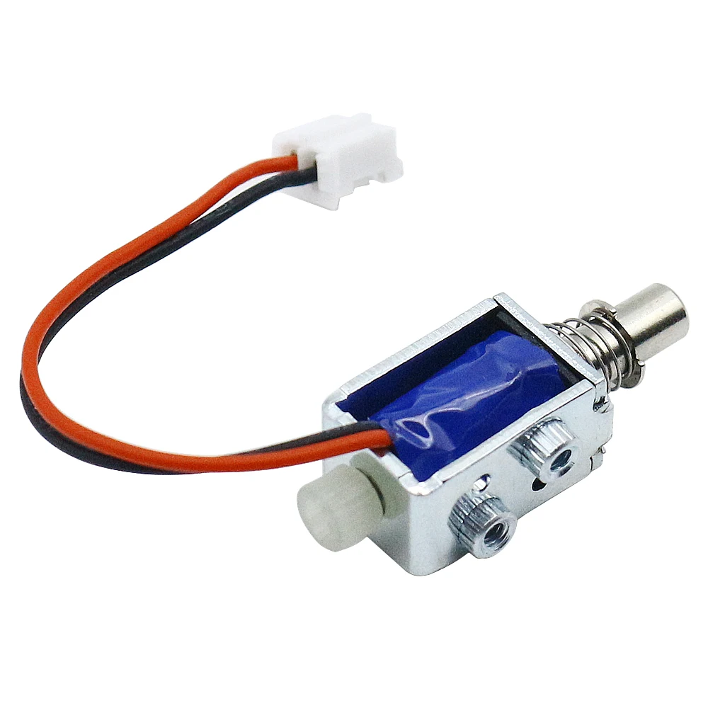 Mini cerradura electrónica de perno, electroimán de empuje pequeño, control eléctrico, solenoide, DC5v12v