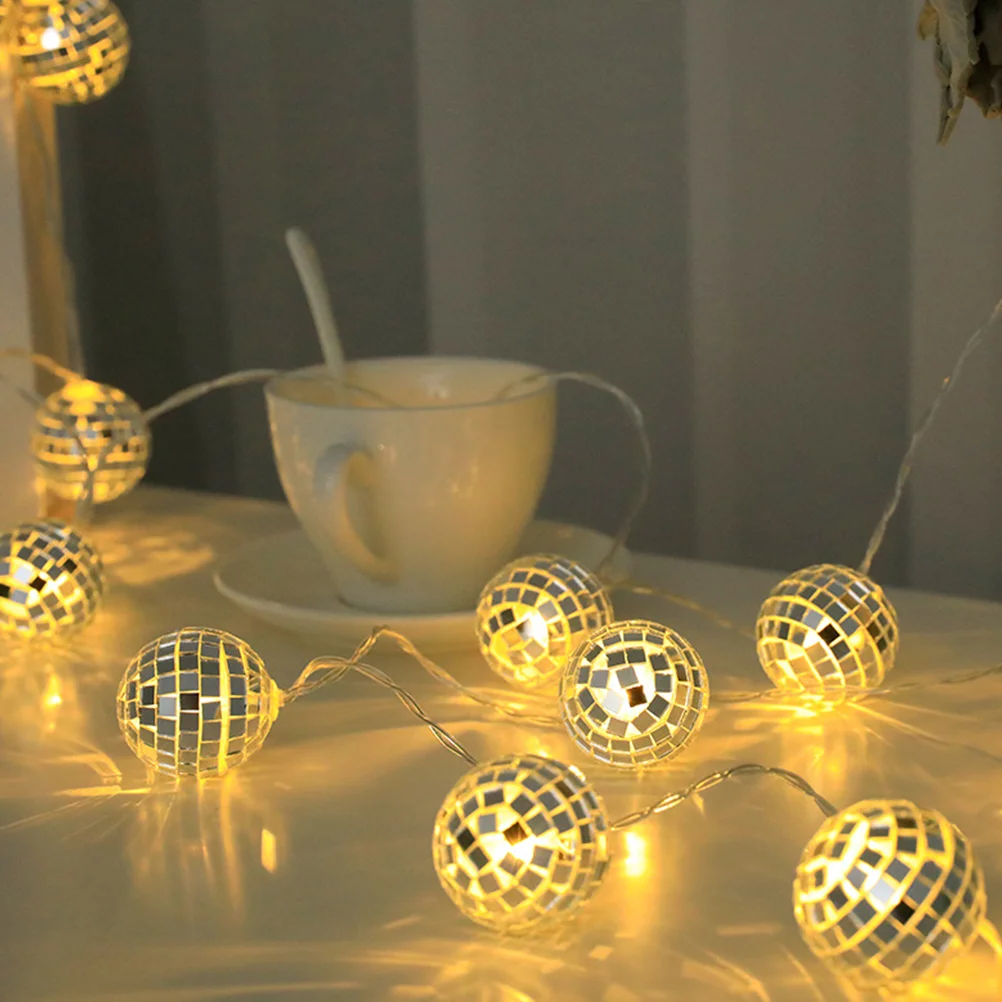 Home Decor Wedding Lights Festival Glass Christmas Decoration Camping Tent Accessories LED for Bedroom Disco Ball