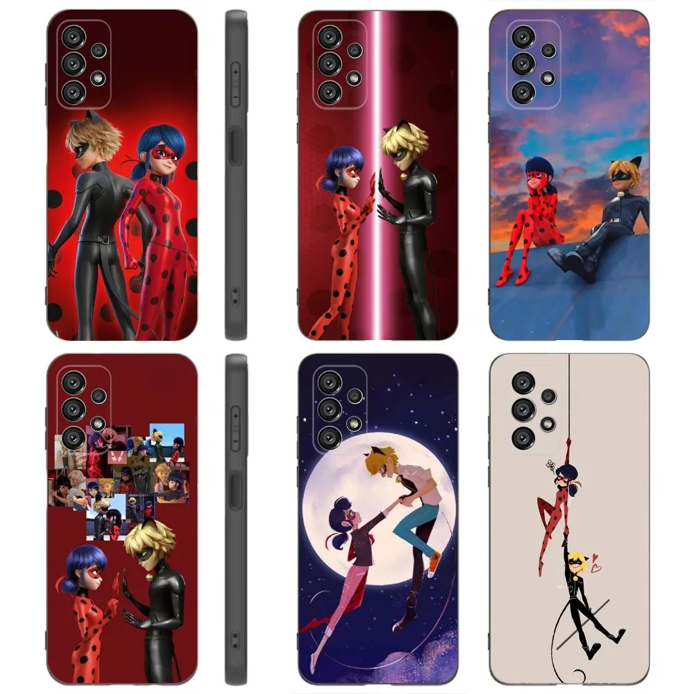 T-Tales of Ladybug  Phone Case For Samsung Galaxy A91,A80,A73,A72 ,A71,A53A52,A32 ,A31A22,A21s,A20,Black Cover