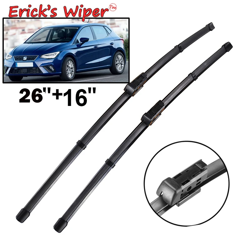 Erick\'s Wiper LHD Front Wiper Blades For Seat Ibiza SE270 6F 2018 - 2023 Windshield Windscreen Window Car Rain Brushes 26\