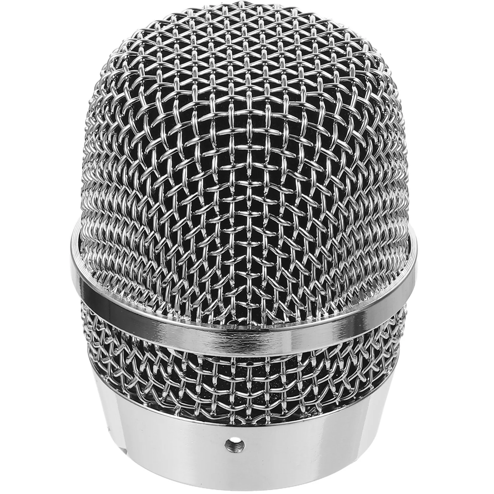 

Wireless Microphone Metal Grille Mesh Ball Head Replacement Mic Accessories for Stage Performance Mesh Microphone Grille